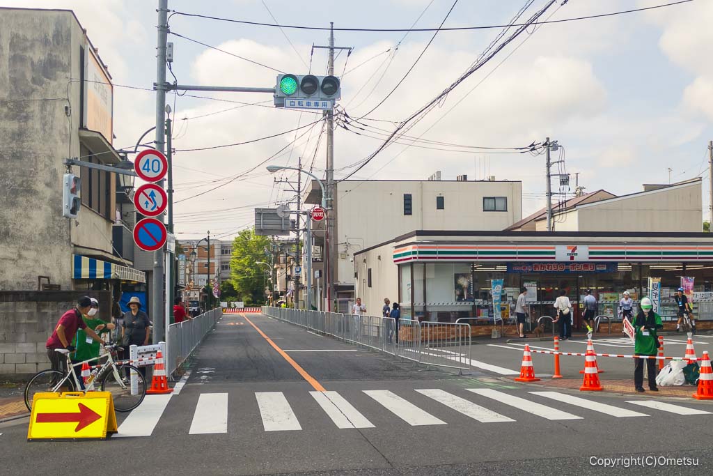 THE ROAD RACE TOKYO TAMA 2025の、歩行者横断ポイント