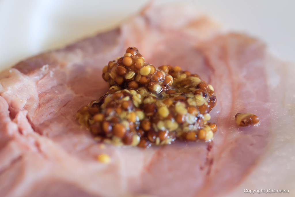 東青梅・イタリア亭Ricordoの、自家製ハムと粒マスタード