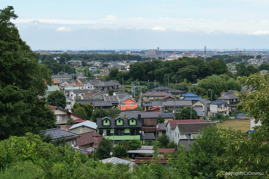 狭山丘陵・比良の丘からの所沢市街地