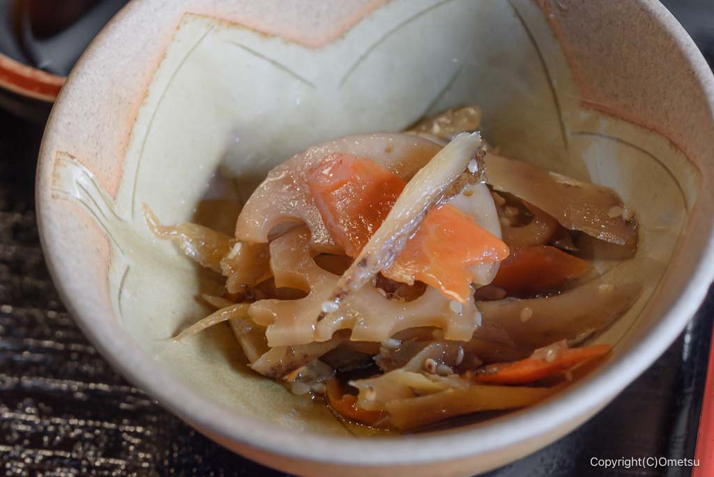 御岳山・山香荘の、きんぴら
