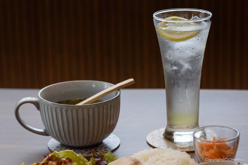 青梅市・新町の、糀cafe itoyaの、自家製レモネード