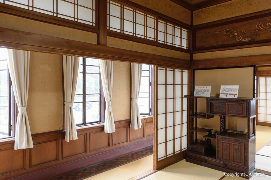 入間市・旧石川久美製糸西洋館2階・和室と縁側