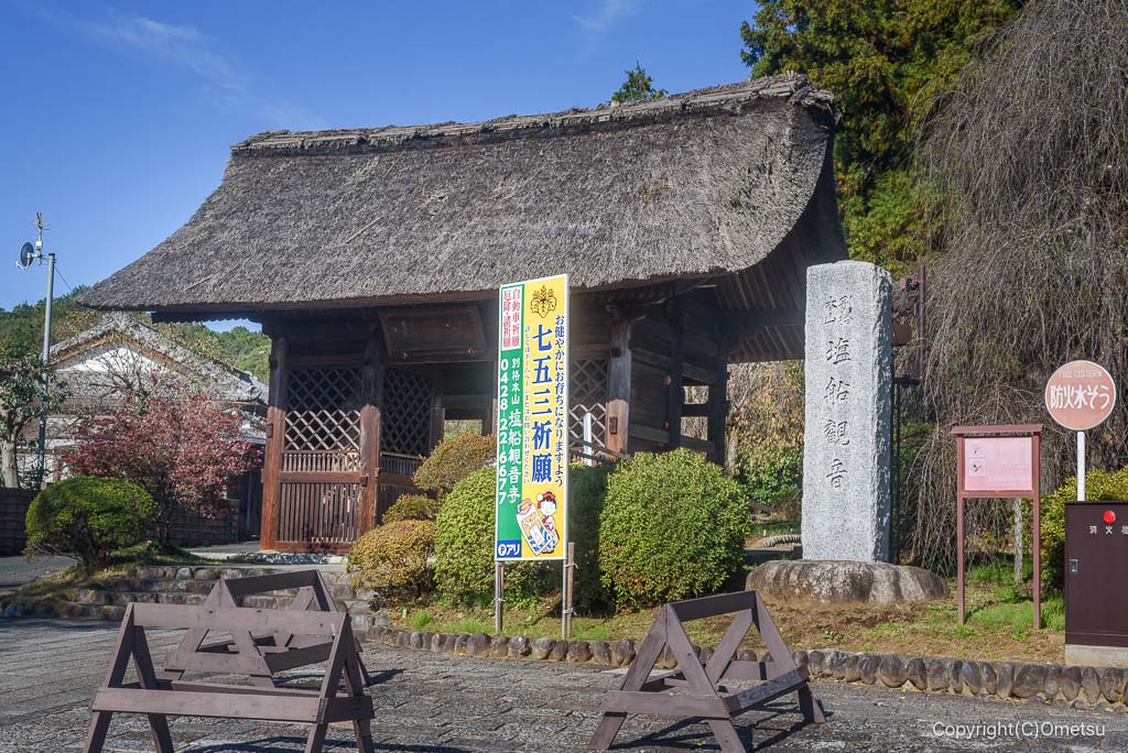 青梅・塩船観音寺、山門