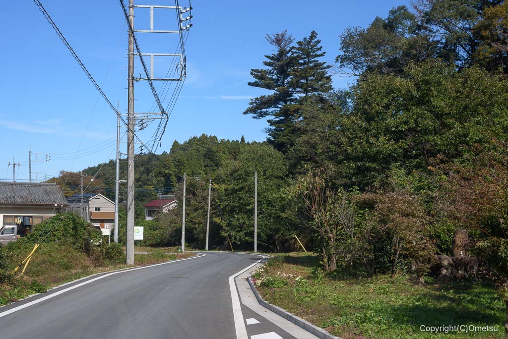 青梅・かわなべ鶏卵農場近くの道