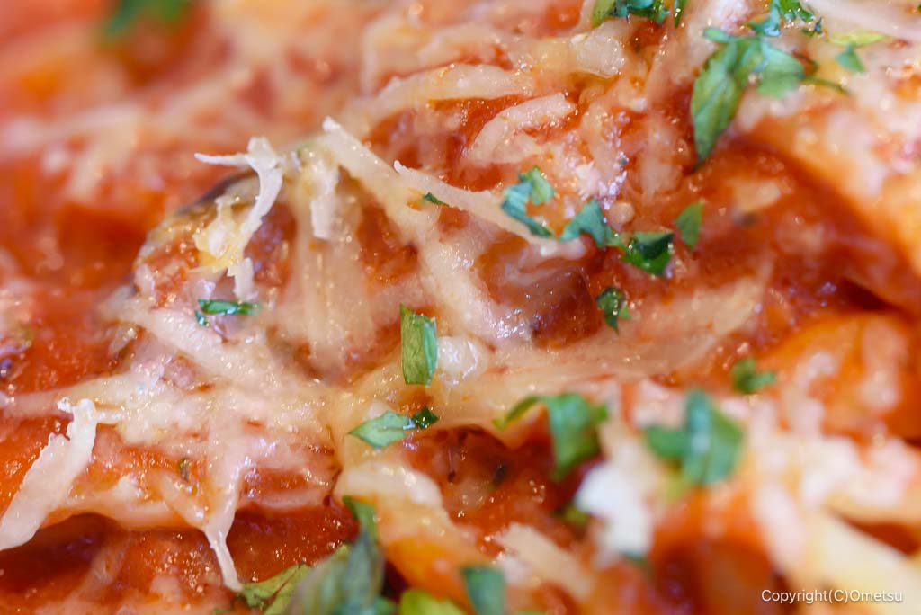 あきる野・グリルダイニングCOLLABOの、キノコ・ロッソのソースとチーズ