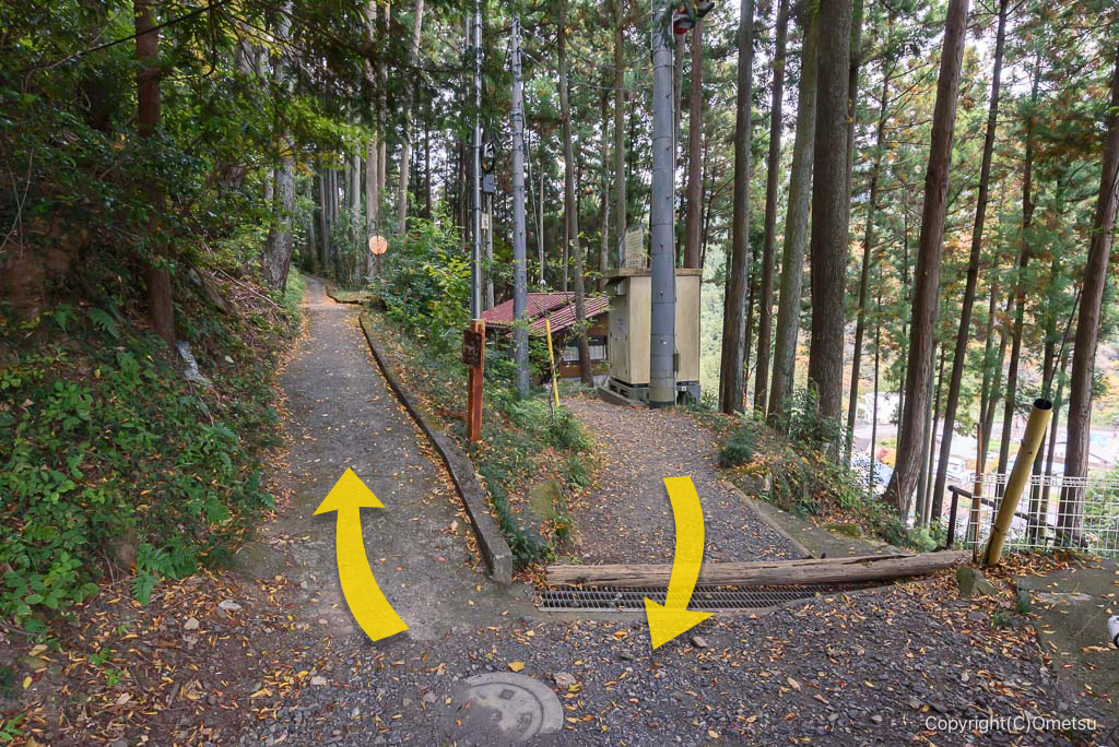 奥多摩・将門神社近くの三叉路