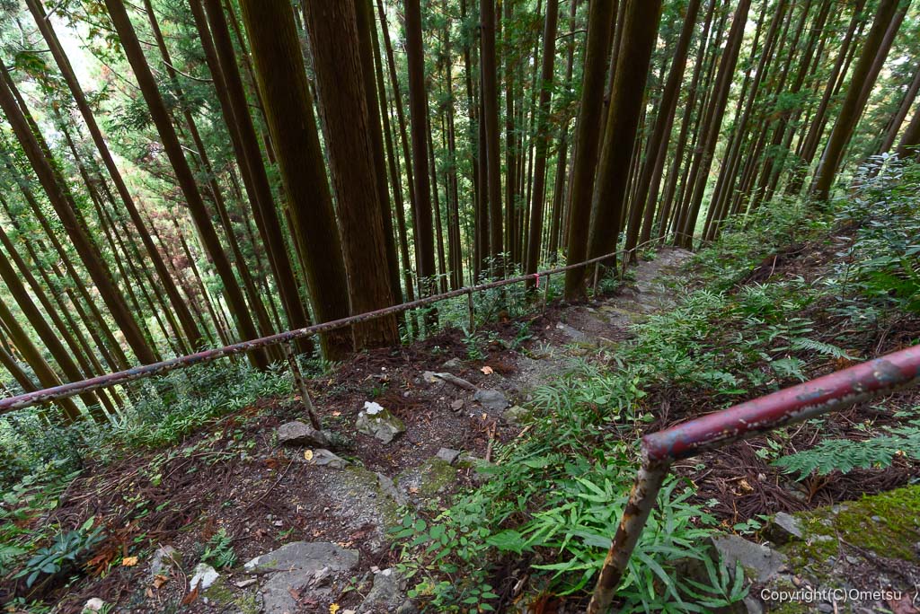 奥多摩・将門山不動尊近くの急坂