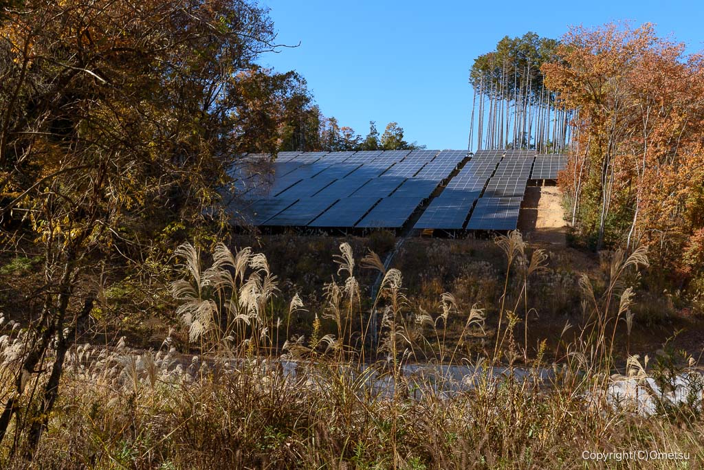 飯能・柏木山登山口近くのメガソーラー