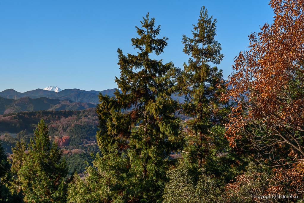 飯能・柏木山の富士見の丘からの富士山