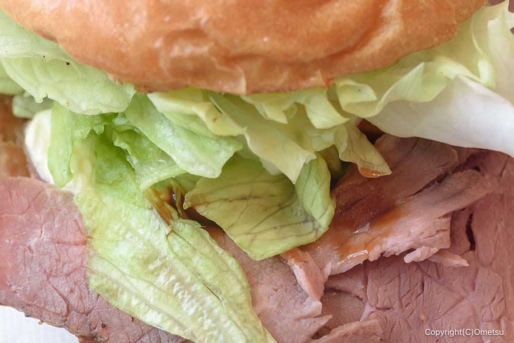 ゼッテリアの、ローストビーフバーガーの具