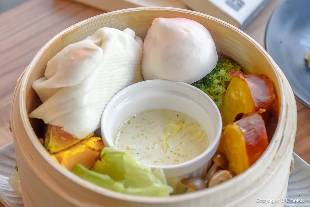 青梅市「まゆみの森カフェ」の、せいろ蒸し