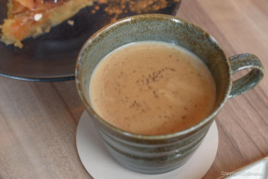 青梅市「まゆみの森カフェ」の、ホットチャイ