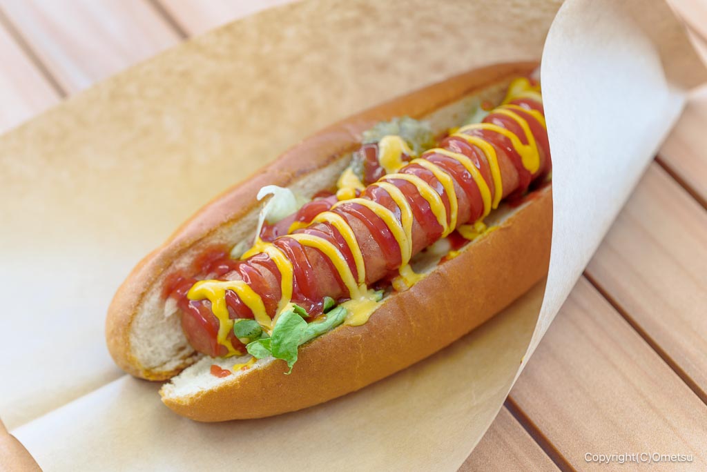 「フレッシュランド西多摩 よつ葉の湯」の、福生ドッグ