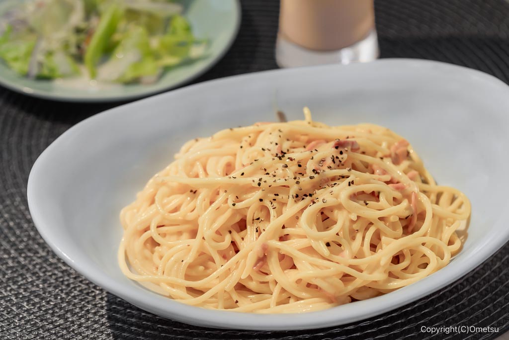 青梅のカフェ、Side Timeの、カルボナーラ