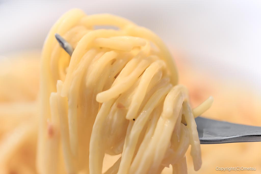 青梅のカフェ、Side Timeの、カルボナーラのパスタ