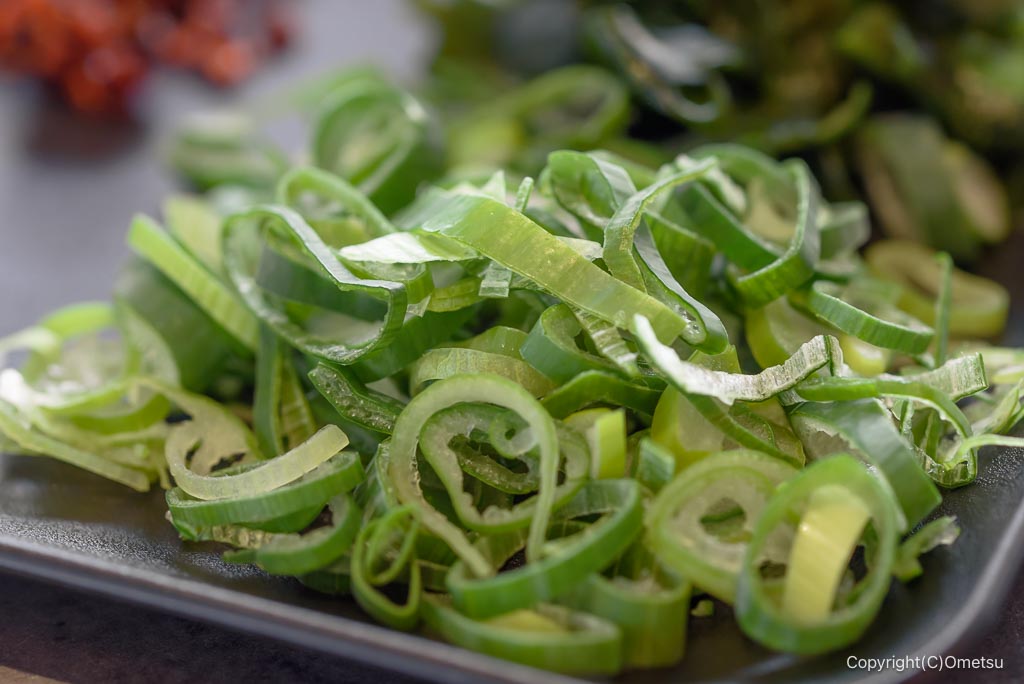 武蔵野うどん・ながくら入間店の、ネギ