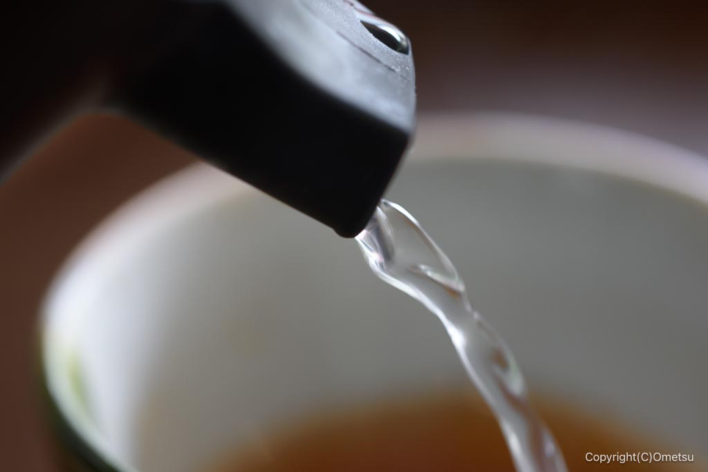 青梅の蕎麦店・八木の、蕎麦湯