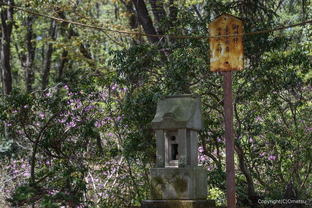 あきる野市・貴志嶋神社の、石祠