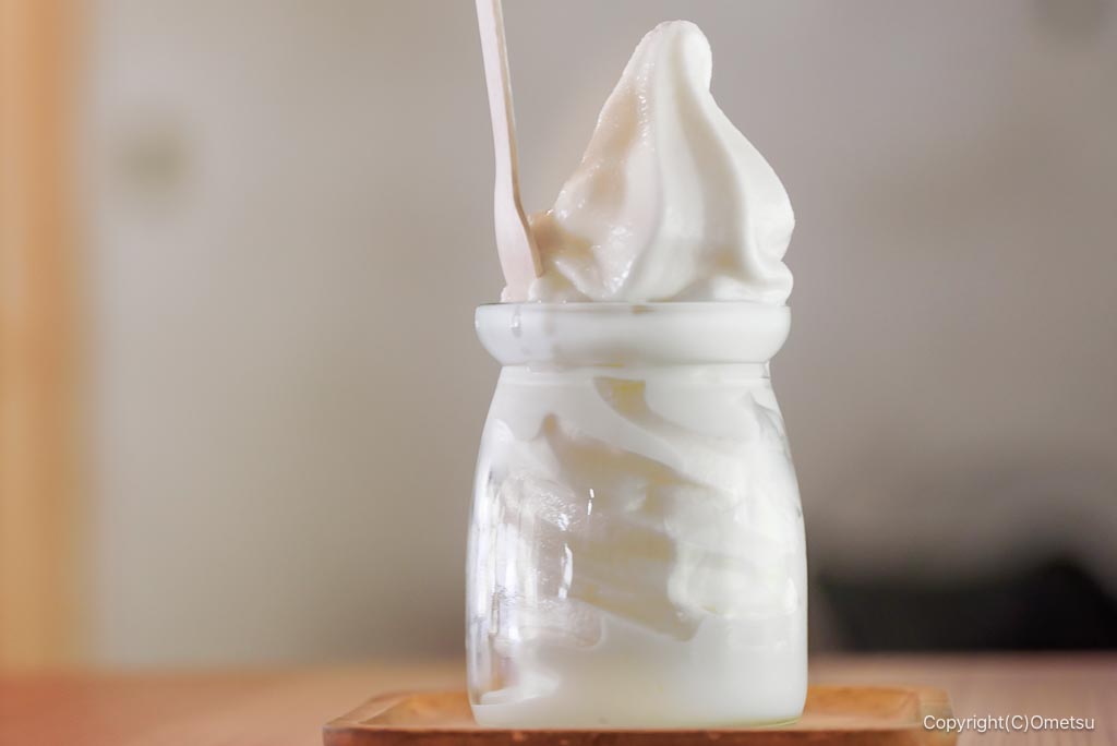 古民家カフェ・御岳lokkiの、ミルクソフト