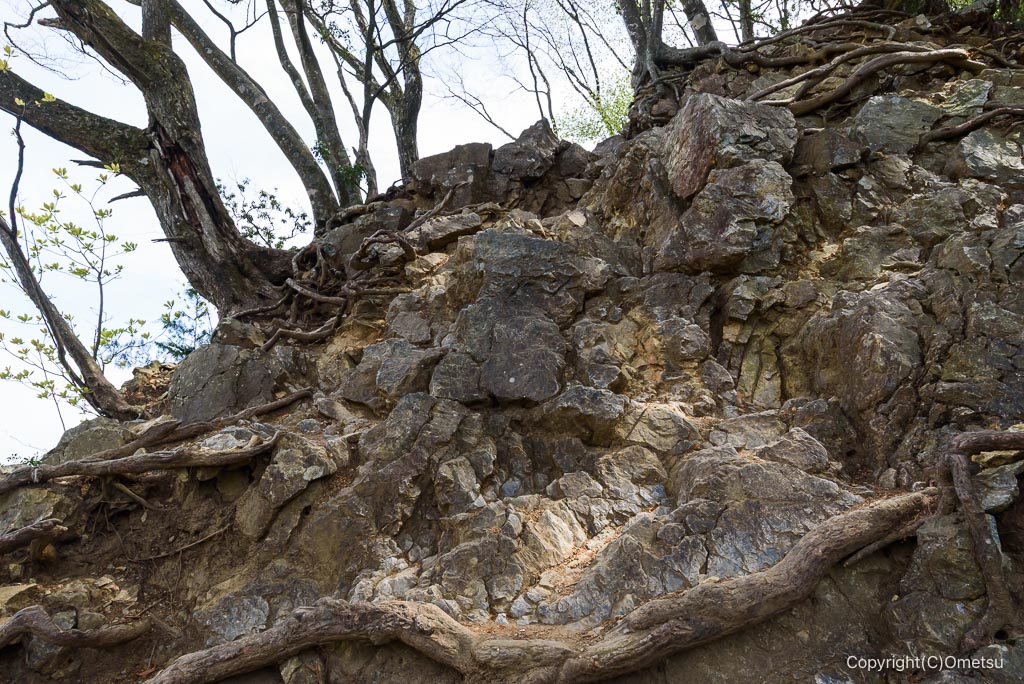 高水三山・惣岳山付近の岩場
