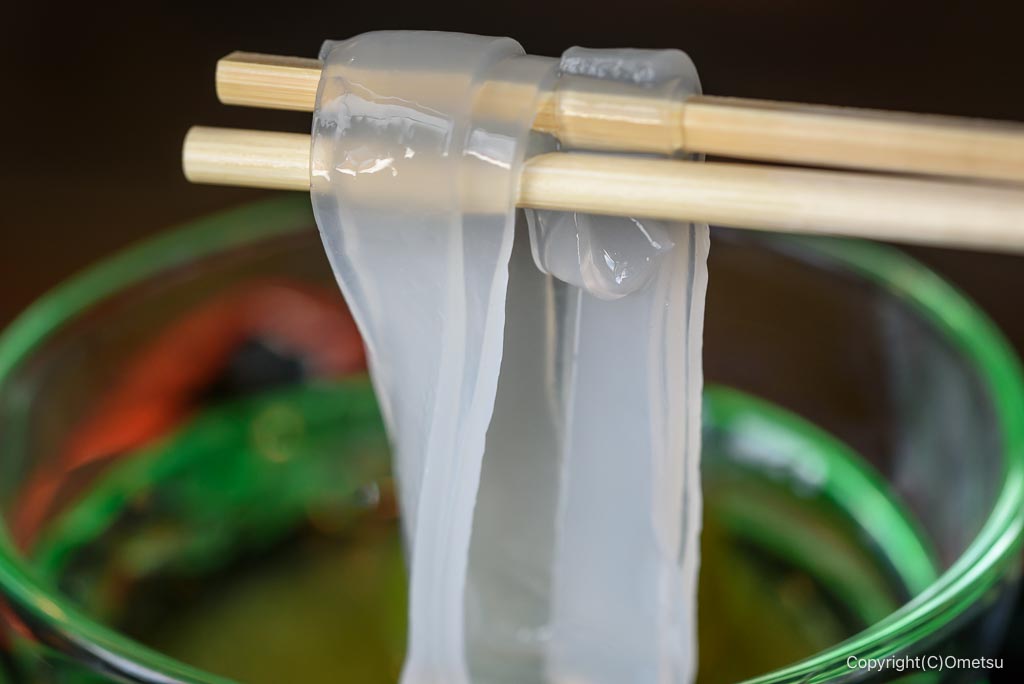 青梅市・紅梅苑の、葛切り