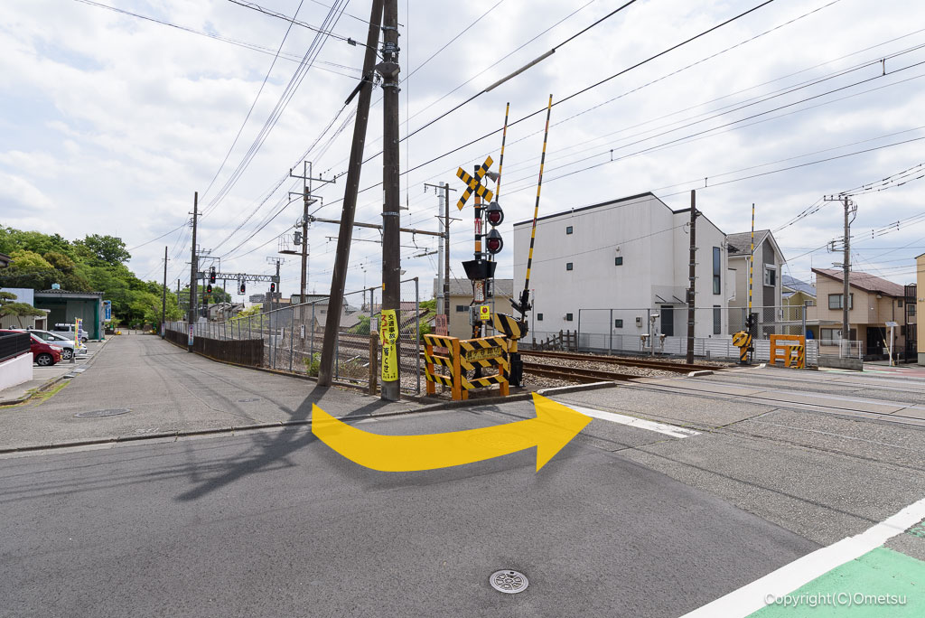 みずくらいど公園付近の踏切