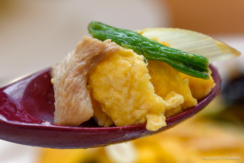 れんげ食堂Toshu 青梅店の、きくらげ玉子炒め