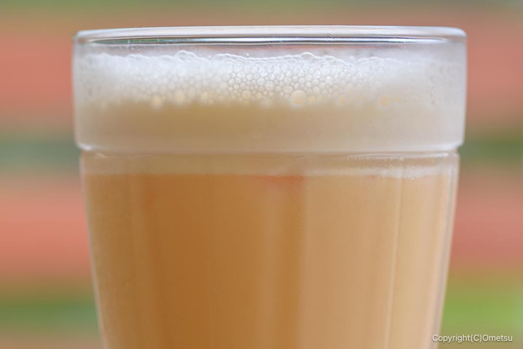 奥多摩町・しろまる卵カフェのミルクセーキ