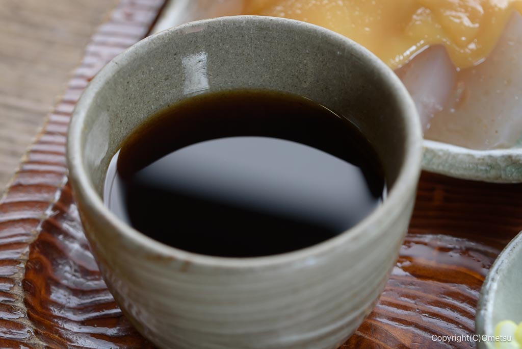 奥多摩町・陣屋の、蕎麦汁
