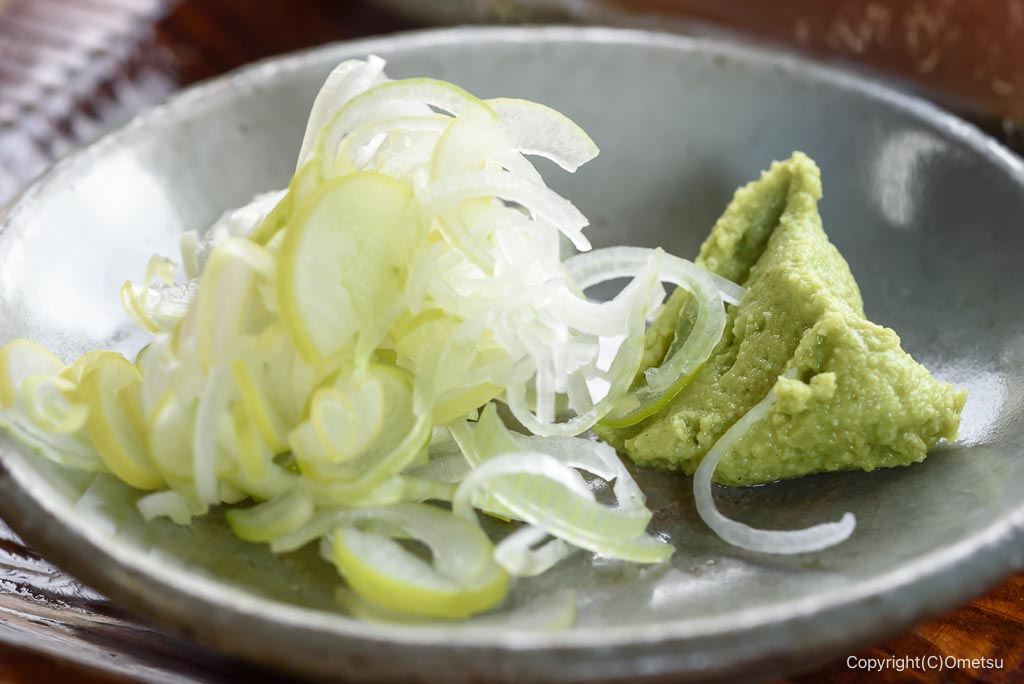 奥多摩町・陣屋の、蕎麦の薬味
