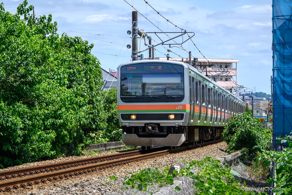 五日市鉄道・大神駅跡付近の八高線