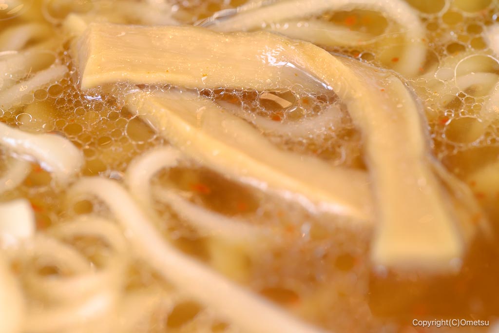 かっちゃんラーメン拝島店の、メンマ