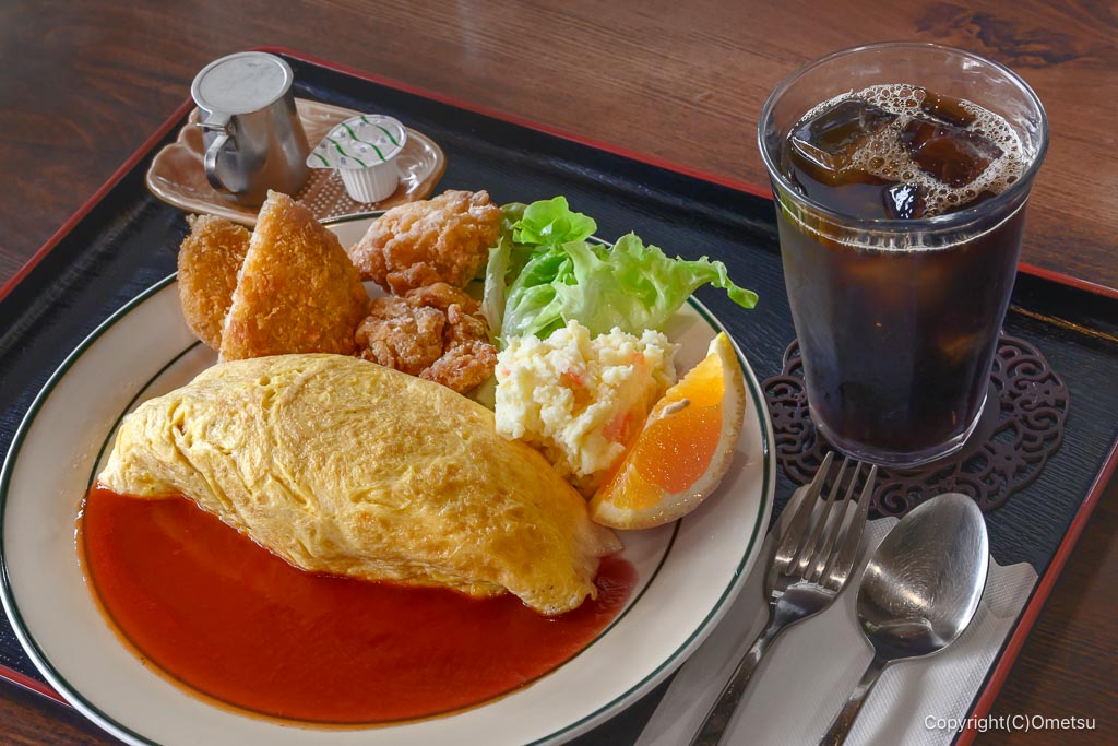 昭島市「れすとらん みずきや」のオムライスセット