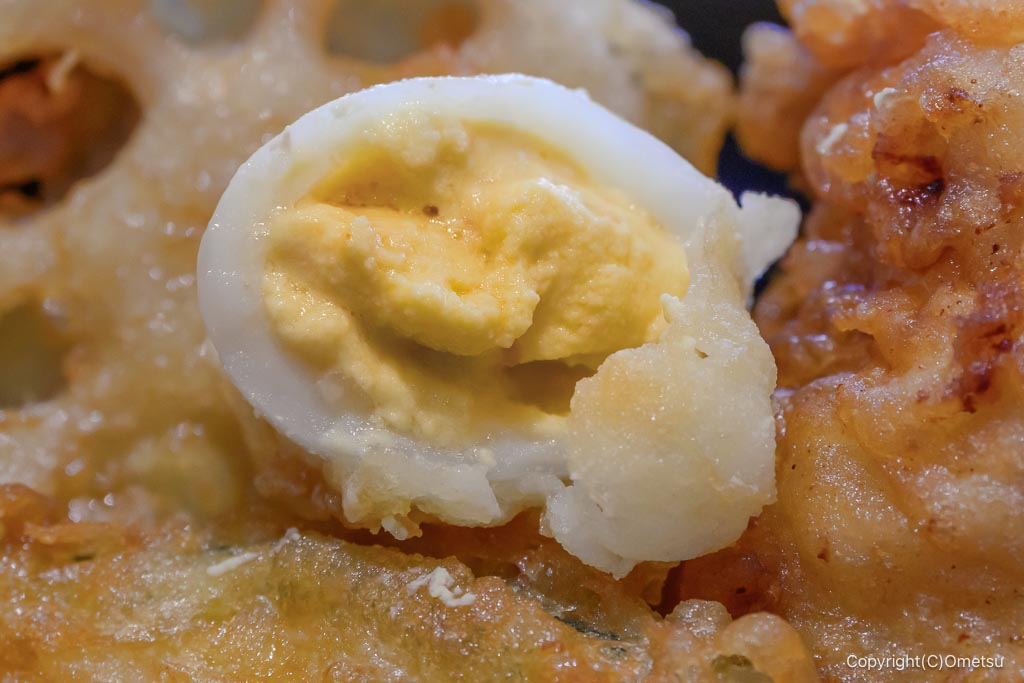 武蔵野うどん小麦晴れ・イオンモール日の出店の、うずらの天ぷら