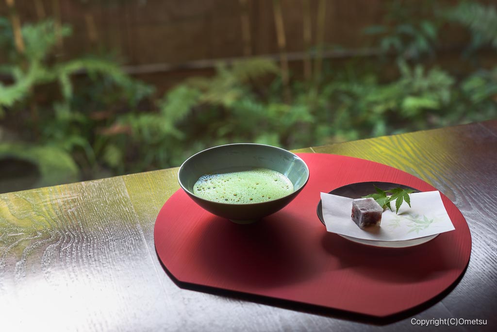 青梅市「marumu武蔵茶寮」の、狭山茶 抹茶セット