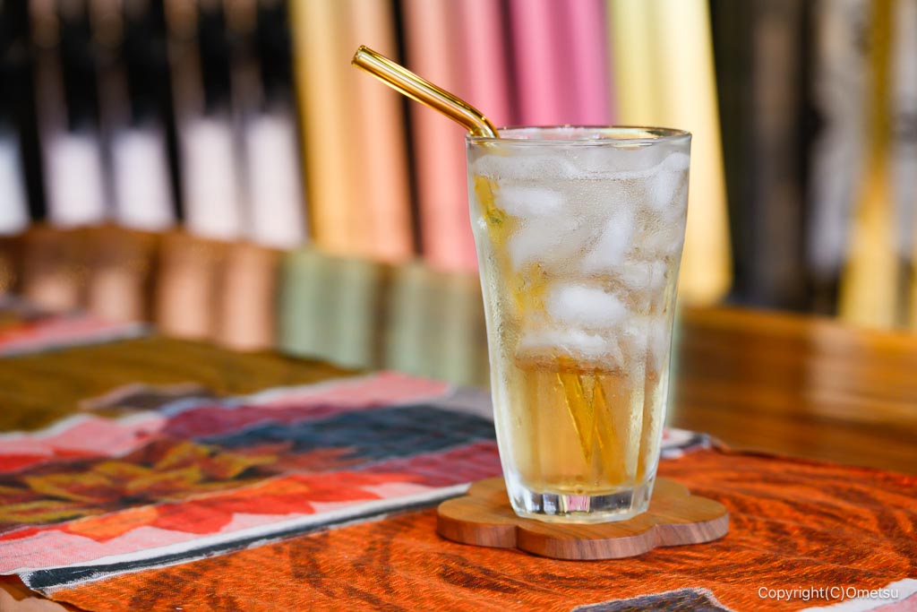 靑梅市・根ヶ布のCafe&Bar BLOSSOMの梅ソーダ