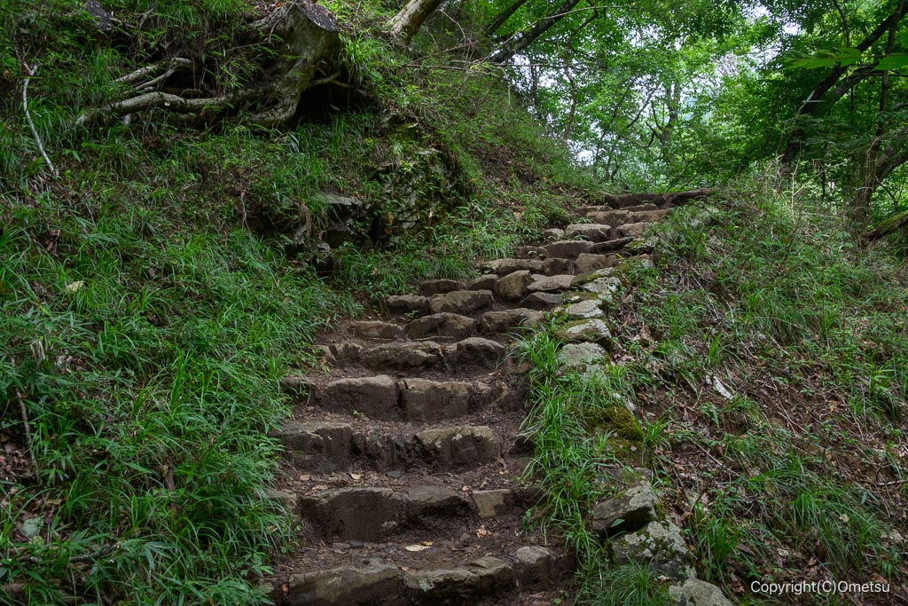 御岳山・天狗岩付近の登り