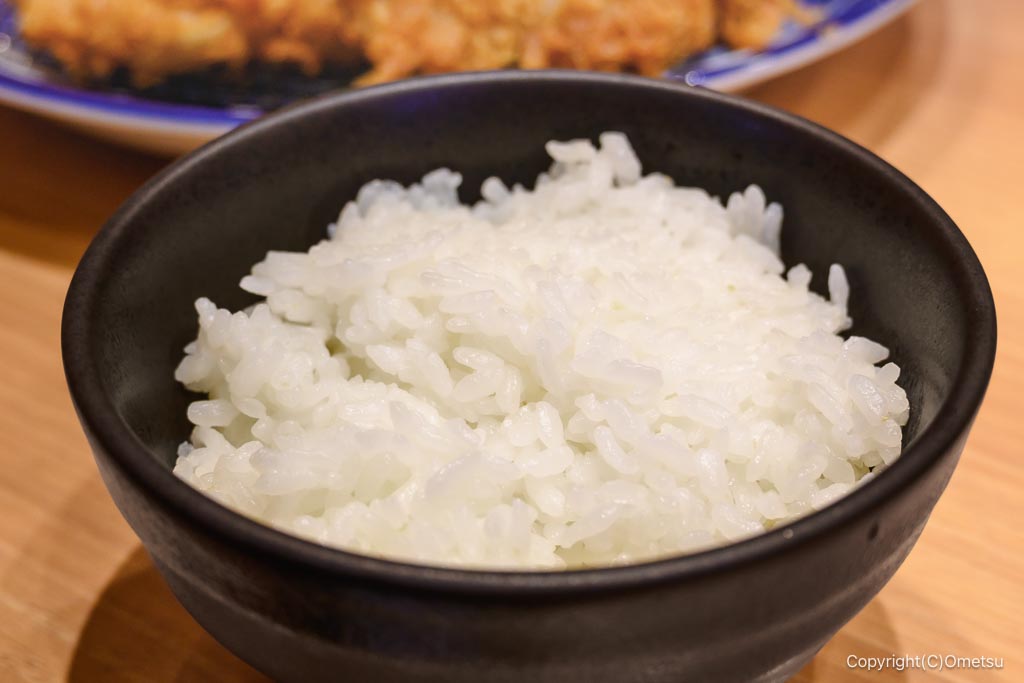 とんかつ いなば和幸 昭島店の、ご飯