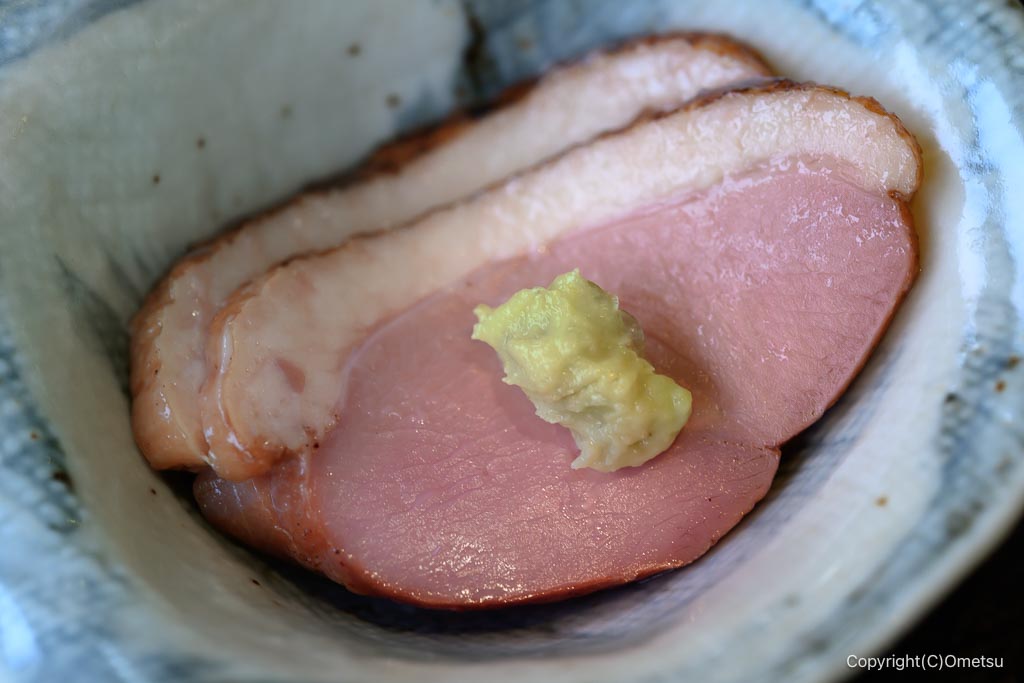 青梅「豆らく」の、鴨肉